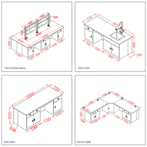 Tuỳ Chỉnh Trường Khoa Học Phòng Thí Nghiệm Băng Ghế Phòng Thí Nghiệm Bảng Phòng Thí Nghiệm Y Tế Thiết Bị/Island Workbench/Side Workbench - Product Image 5