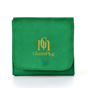 GLAMPKG กระเป๋าใส่สร้อยคอแบบซองจดหมาย ดีไซน์ใหม่ ทำจากหนังกลับ พร้อมกระดุมปิด หรูหรา สำหรับเก็บเครื่องประดับ - Product Image 5