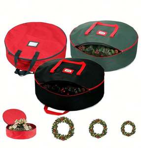 Garland Holiday <b>Xmas</b> Wreaths Holder Christmas Storage <b>Bag</b> for Celebration Props - Product Image 2