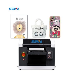 Túi điện thoại trường hợp cốc bút Cai Trị kim loại thủy tinh PVC Acrylic đồ chơi UV phun phẳng Máy in A3 A4 Mini kỹ thuật số 3D Cmyk + W với EPSON đầu - Product Image 3