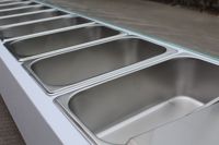 GN1/4 2m 10Pans Pizza Prep Table Réfrigérateur Réfrigéré Comptoir Bar Fruits Salade Réfrigérateur Vitrine Vitrine