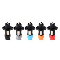 Connecteur de câble audio Speakon NL4FC 4 broches mâle, contact en cuivre, boîtier PC, pour haut-parleur