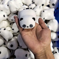 72 Designs Blocs en argile anti-stress ASMR, animaux croustillants et moelleux (canard, chat, chien, panda), balles à presser anti-stress
