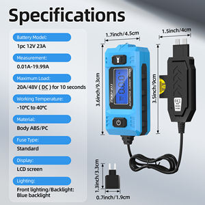 Testeur de <span class=keywords><strong>circuit</strong></span> de fusible de <span class=keywords><strong>voiture</strong></span> avec écran LCD numérique et lumière LED, outil de test d'ampli de fusible automobile 6-32V - Product Image 2
