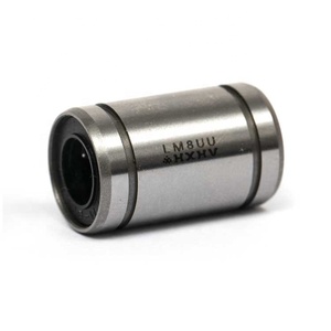 สำหรับตลับลูกปืนเชิงเส้น HXHV 4 แถว รุ่น <span class=keywords><strong>LM8UU</strong></span> ขนาด 8x15x24 มม. บูชเชิงเส้นสแตนเลสพร้อมลูกเหล็ก - Product Image 1