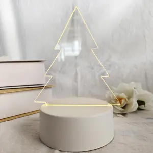 Boce 2024 DIY Cute LED Light Bloc de notas Acrílico borrable innovador para bodas