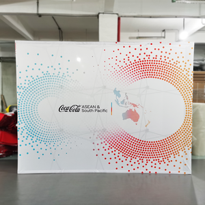 <span class=keywords><strong>Backdrop</strong></span> Pameran Kain Tension 8*10ft yang Dapat Disesuaikan, Display <span class=keywords><strong>Backdrop</strong></span> Pameran Dagang, Banner Dinding Pameran, <span class=keywords><strong>Stand</strong></span> Booth Aluminium - Product Image 2