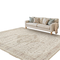 Tapis de salon de luxe en polyester 10 mm avec envers antidérapant à pois pour la décoration intérieure