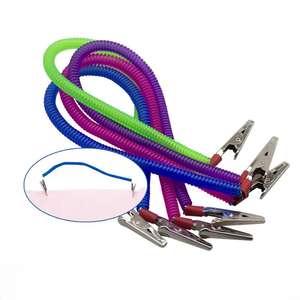 Pinces à bavoir dentaires flexibles à ressort - Pinces à foulard multicolores à double extrémité pour la <span class=keywords><strong>fixation</strong></span> des serviettes des patients en clinique dentaire - Product Image 2