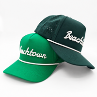 Gorra de Golf de 5 Paneles con Ventilación Avanzada, Logotipo Bordado Personalizado, MOQ Bajo, OEM, Perforada con Láser, Transpirable, de Secado Rápido
