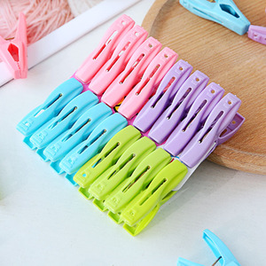 Pinzas de ropa pequeñas de plástico, colores variados, paquete de 20, duraderas, para toallas, ropa, calcetines, ropa interior, edredones - Product Image 4