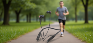 WTECOLUP Cuffie con archetto da collo Bluetooth 5.0 Auricolari sportivi wireless 15 ore di riproduzione IPX4 Impermeabili Ricarica micro USB - Product Image 2