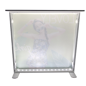 แบบพกพาพับอลูมิเนียมไฟ Led โปรโมชั่น Backlit ป๊อปอัพเคาน์เตอร์แสดงบูธ - Product Image 3