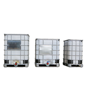 Conteneur IBC de 1000 L avec structure en fer, réservoir d'eau d'une tonne, résistant aux produits chimiques et au diesel, conception anti-fuite en plastique, étanche en HDPE - Product Image 1