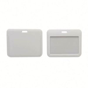 Customized Custom Hard Plastic Id Working Name Badge ABS <b>Card</b> <b>Holder</b> With Logo for Credit <b>Card</b> Size ID <b>Card</b> <b>Holder</b> - Product Image 4