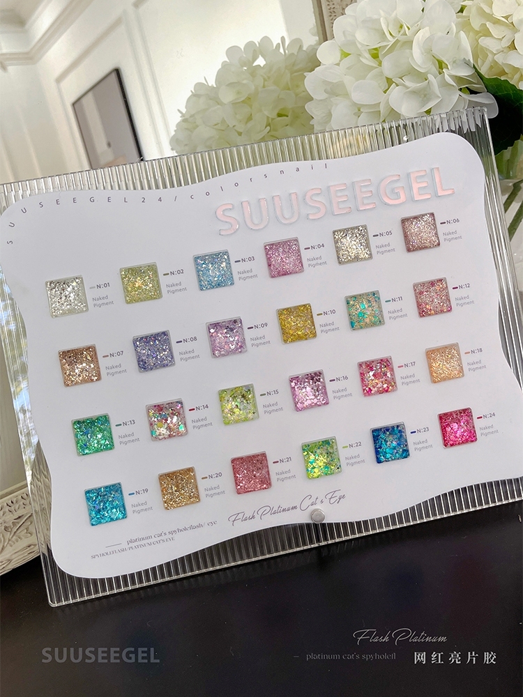 Suuseegel 2025新モデル ネイルジェルアートキット 24色エコフレンドリー