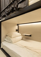 KSL Holz- und Stahl-Kapselbett für Jugendherbergen Cityhub Sleepbox Moset Beliebte Schlafkapseln Etagenbett