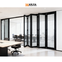 WANJIA Balcon moderne Plastique Acier Pvc Portes pliantes Accordéon personnalisé Vinyle Pvc Porte pliante Patio Plié Pvc Portes en verre