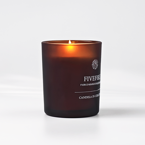<span class=keywords><strong>Bougie</strong></span> parfumée en cire de soja de 8 oz avec logo personnalisé, pot en verre givré brun avec logo imprimé, bougies parfumées - Product Image 4