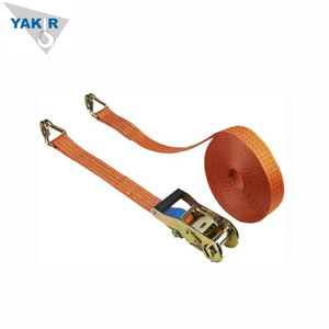 Correa de Amarre con Trinquete de 50 mm de Ancho y 6 m de Largo, Gancho Doble en J de 2 Toneladas <span class=keywords><strong>para</strong></span> Asegurar Camiones de Plataforma - Product Image 1