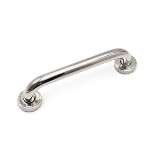 Barra de apoyo para baño de acero inoxidable, recta, 40 cm, acabado cepillado, soporte de seguridad para uso en inodoros para personas mayores - Product Image 2