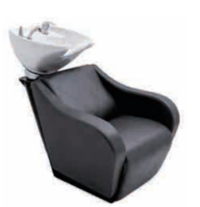 อุปกรณ์ร้านเสริมสวยพร้อมอ่างล้างผมเซรามิก เก้าอี้สระผมสีทอง - Product Image 6