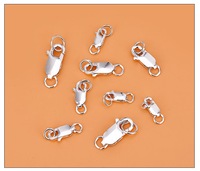 Bijoux Accessoires Résultats S925 Argent Rectangle Homard Fermoir pour DIY Femmes Bracelet Collier Fabrication