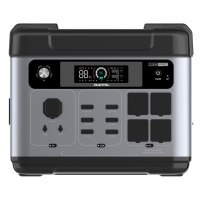 Station d'alimentation portable 3200W 2048Wh MPPT LiFePO4, générateur solaire compatible voiture, onde sinusoïdale pure, pour la maison, le camping/le camping-car, UPS