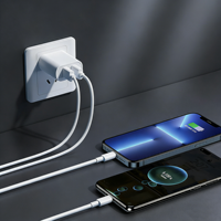 Chargeur rapide GaN 20W, adaptateur mural USB C, charge rapide PD, chargeur pour téléphone et tablette