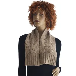 winter women cashmere scarf stoles custom ladies girls designer luxury fashion 5x5 cable knit warm cashmere scarves shawl