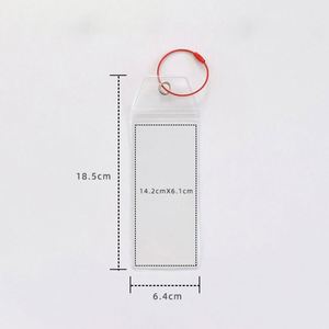 Etiqueta de equipaje de PVC al por mayor con bucles de acero y cierre superior con cremallera para viajes y cruceros, hecha de plástico - Product Image 5