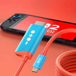 Usb C Naar Hd Kabel Voor Nintendo Switch 2 Dock 4K 60Hz <span class=keywords><strong>Video</strong></span> Converter Opladen Kabel Hd Multimedia Transmissie Draad - Product Image 3