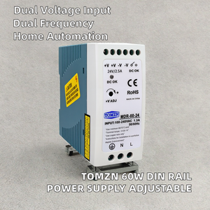 Alimentation à découpage AC-DC 60W pour rail DIN, sortie unique, entrée 110V 220V, sortie 5V 12V 15V 24V 36V 48V réglable - Product Image 2