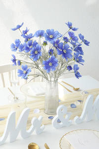 Factory Wholesale Artificial Single Stem Silk Sativa Flowers <b>Wedding</b> Hotel Decorations Photography <b>Props</b> - Product Image 4