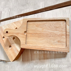 Acacia Wood Cutting Board 22x15.2cm With Handle For Kitchen Use - Product Image 2