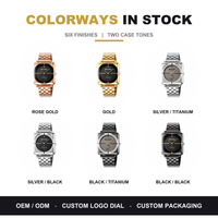 Montre Homme Quartz SKMEI 2413 de Marque Prestigieuse, Vente en Gros, Faible MOQ, Étanche, Boîtier en Alliage, Cadran Rond avec Bracelet en Acier Inoxydable