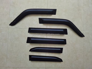 Aksesoris Mobil YBJ 2024-2027 DEFLEKTOR JENDELA HITAM PELINDUNG MATAHARI PENANGKAP AIR HUJAN untuk Prado LC250 FJ250 Pelindung Hujan Jendela Trim - Product Image 4