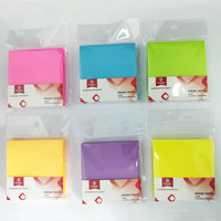 Bloc-notes d'étude autocollant personnalisé, papeterie pour enregistrement, bloc-notes mémo, papier de couleur néon vif, notes autocollantes pour le bureau et la maison