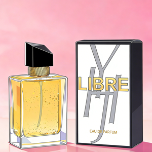 Parfum en spray Liberte au design moderne et luxueux, parfum floral longue durée, feuille d'or, eau de parfum liquide pour femmes - Product Image 2