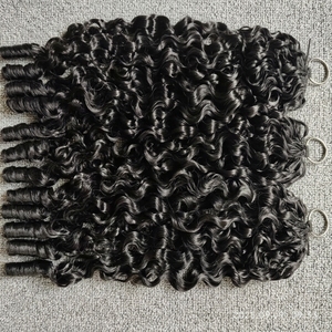 Cheveux humains Remy vietnamiens 100% non traités, prix de gros, pour tressage au crochet, bouclés style <span class=keywords><strong>France</strong></span>, double machine, luxe - Product Image 1