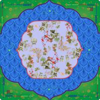 Karpet Mahjong Kustom MOQ Rendah Langsung dari Pabrik, Alas Permainan Mahjong Persegi untuk Perjalanan, Karpet Poker Rumah Tangga dengan Alas Karet