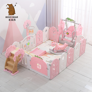 High quality plastic indoor and outdoor folding play yards kids baby playpen