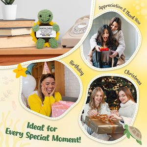 AYOYO Mini Tulipán de Ganchillo para Apoyo Emocional Positivo - Regalo de Cumpleaños, Boda, Graduación para Maestros, Enfermeras, <span class=keywords><strong>Colegas</strong></span> - Product Image 5
