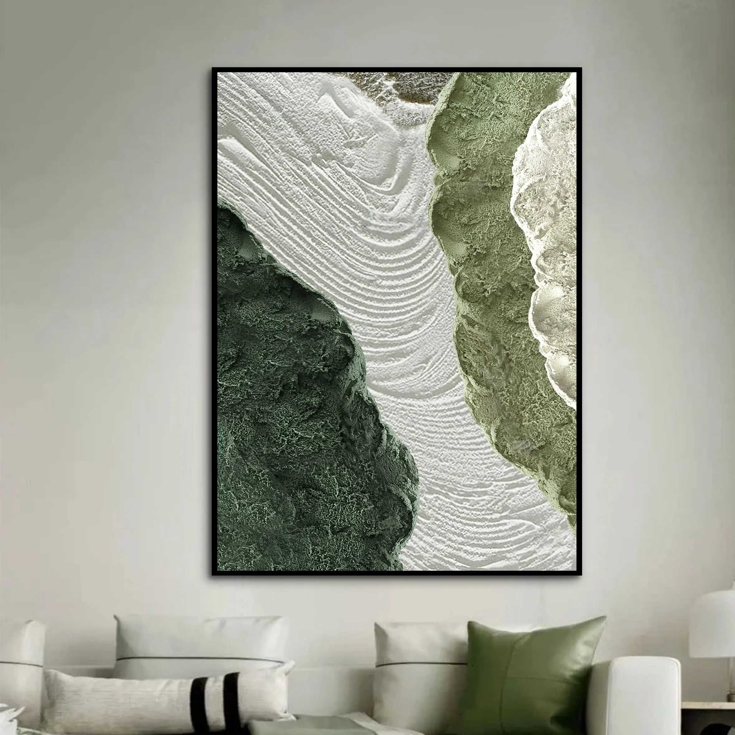 Vendita calda paesaggio marino dipinti arte cornice in metallo pittura su tela pittura pittura parete arte decorazione della casa