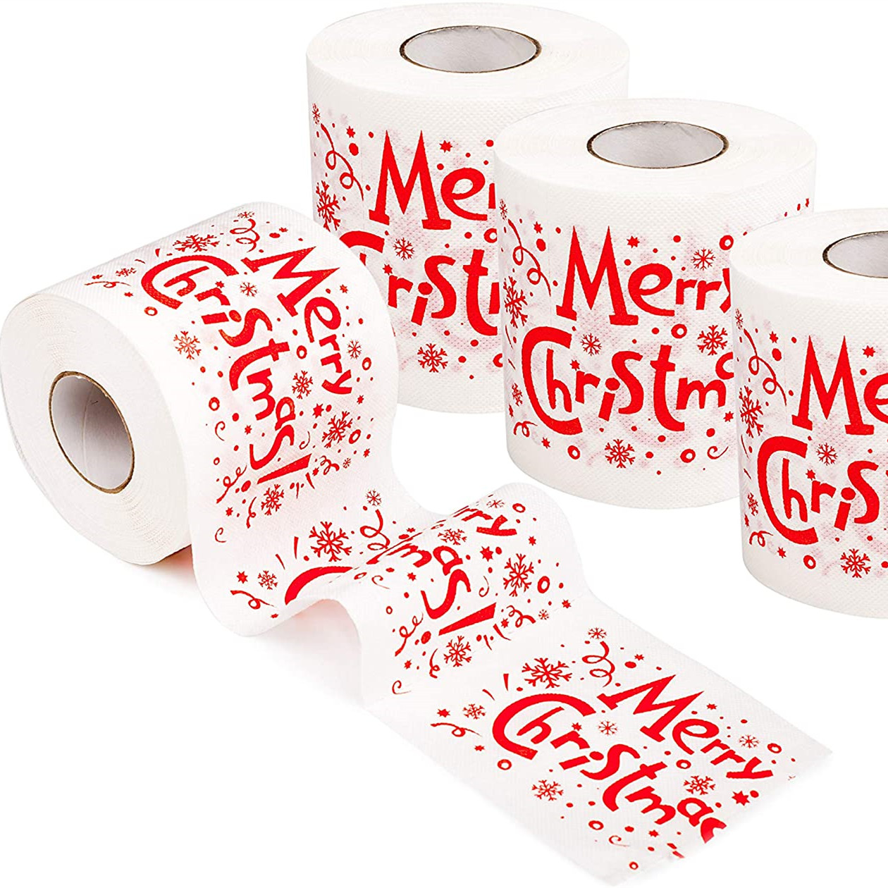 Оптовая продажа с фабрики, салфетки, розыгрыш, веселая вечеринка на день рождения, новинка, подарок, индивидуальная печать, Рождественская туалетная бумага