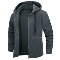 Nouveau sweat à capuche chaud pour homme, style américain, avec fermeture éclair, pour l'automne et l'hiver