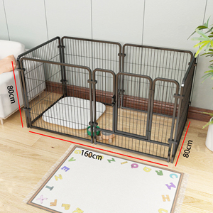 Özel yüksek kaliteli rahat ferforje büyük köpek sandık açık kulübesi Modern tarzı küçük hayvanlar ve köpekler için - Product Image 4