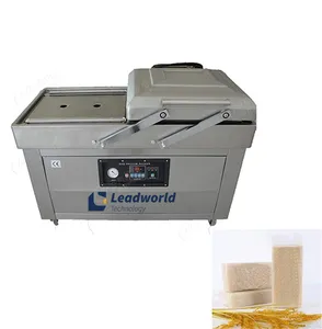 Leadworld Food Forming Double Chamber Vacuum Packaging Machine For Cheese And Seafood