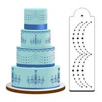 Hot Sale Kunststoff Spray Blumenmuster Vorlage Spitze Mesh Mold Cake Dekorieren Schablonen für Airbrush Dekoration