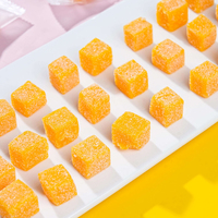 Bonbons gélifiés moelleux à la saveur mangue de haute qualité, délicieux bonbons fruités, friandises, collations
